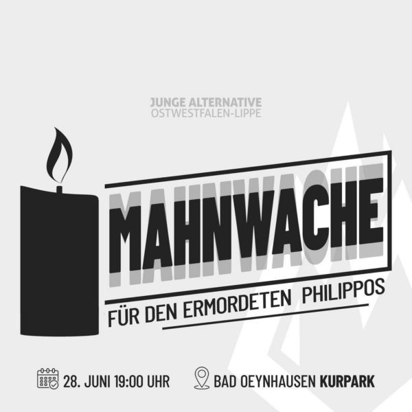 Read more about the article Mahnwache für den Ermordeten Philippos