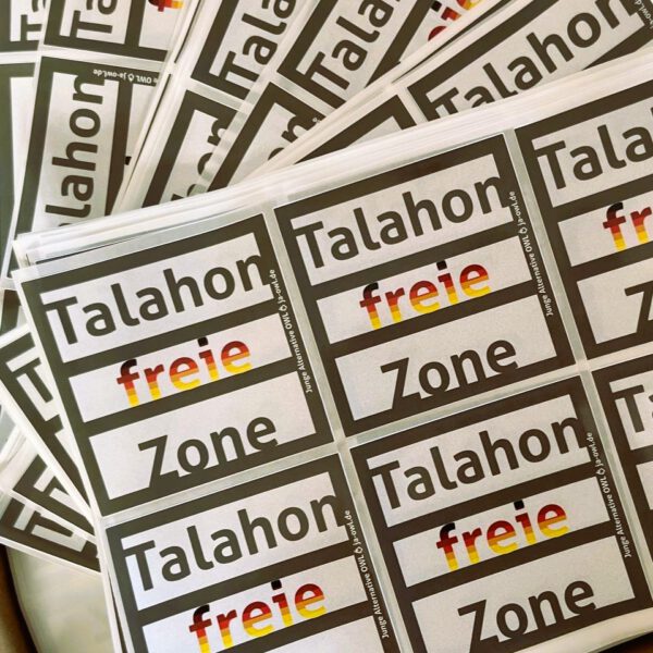 Neue Sticker: „Talahon freie Zone“